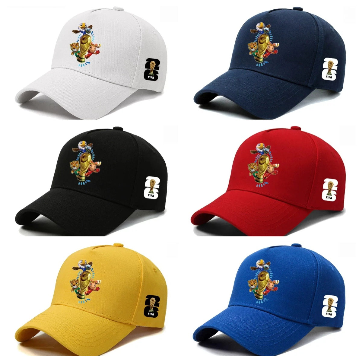 Baseball cap, US, Canada, Mexico mascot