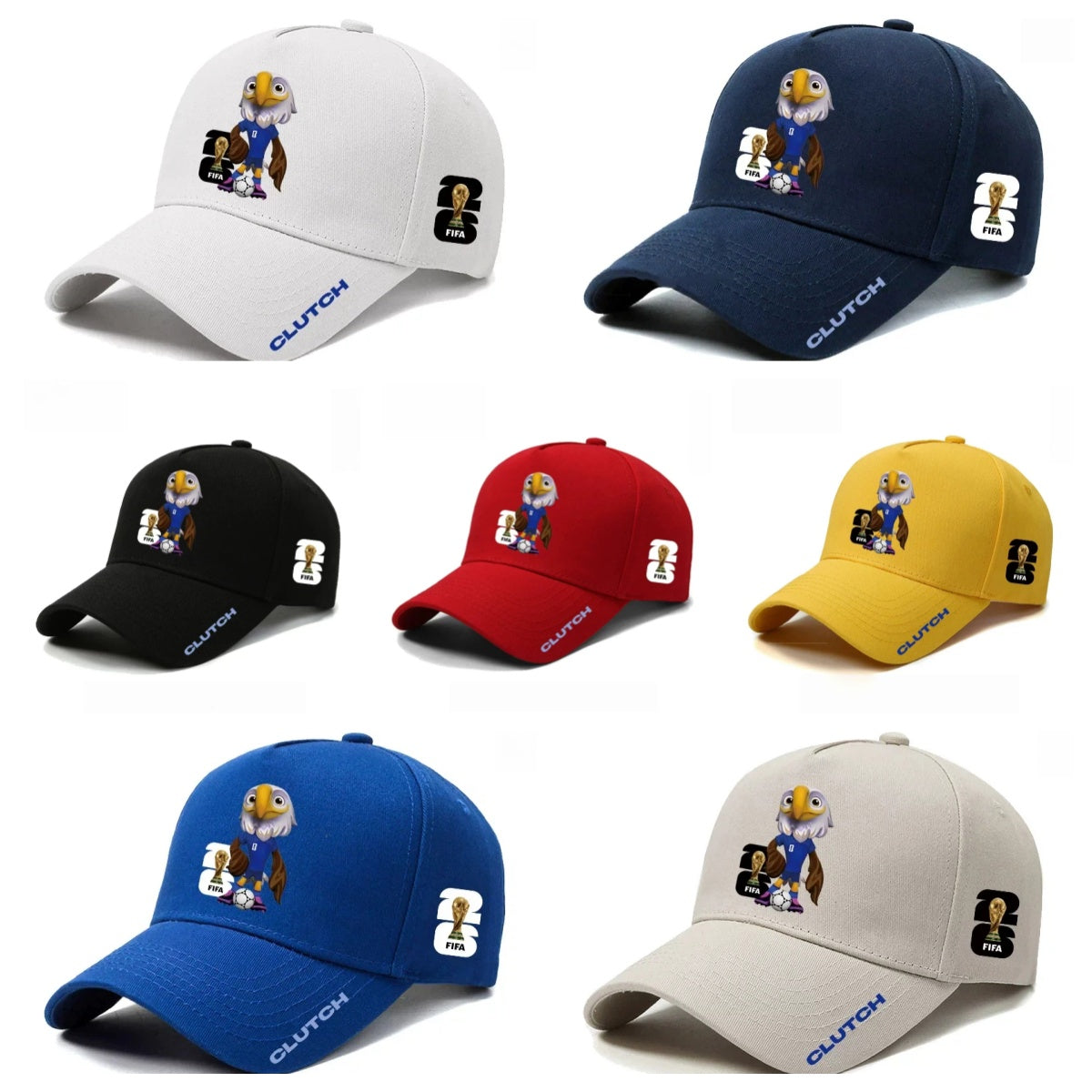 Baseball cap, US, Canada, Mexico mascot