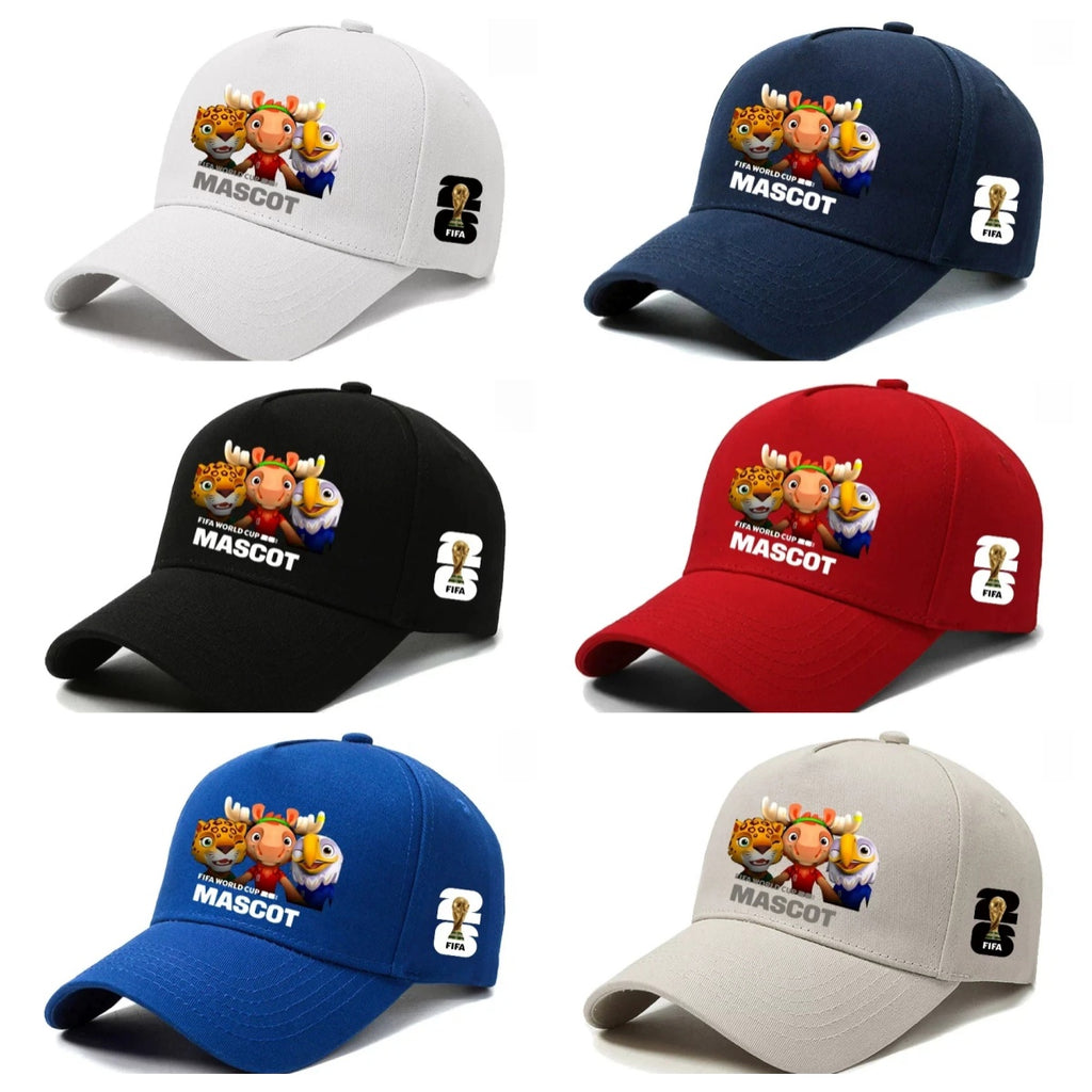 Baseball cap, US, Canada, Mexico mascot