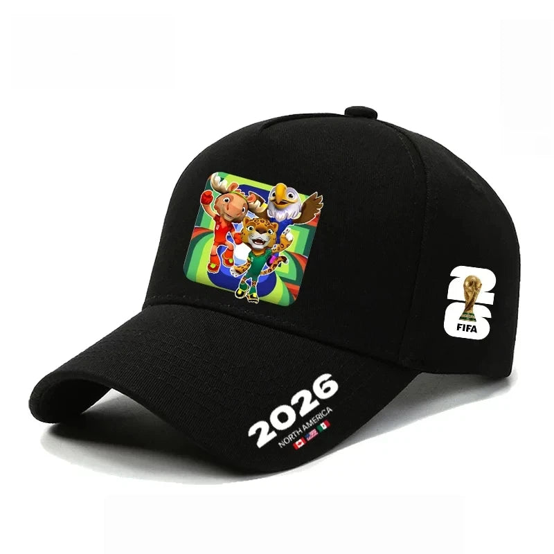Baseball cap, US, Canada, Mexico mascot