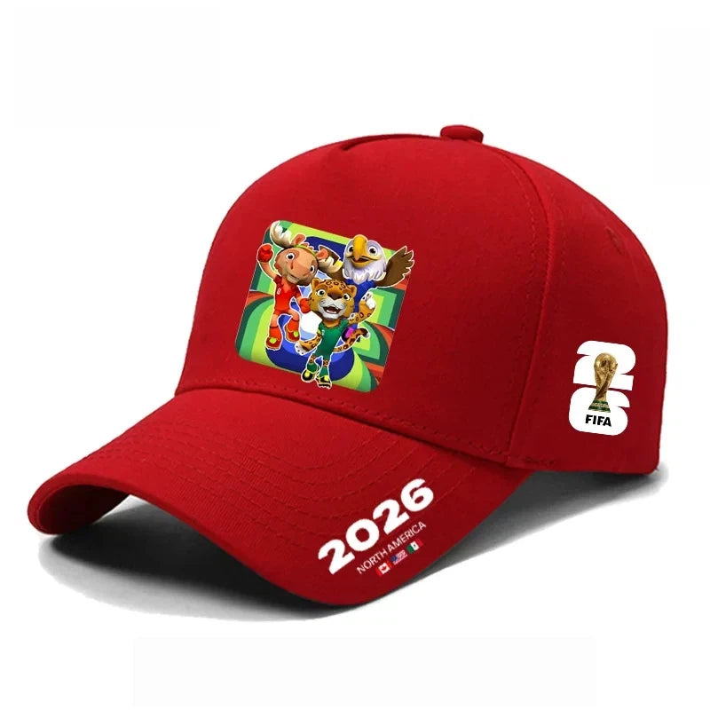 Baseball cap, US, Canada, Mexico mascot
