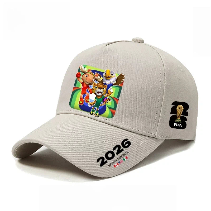 Baseball cap, US, Canada, Mexico mascot