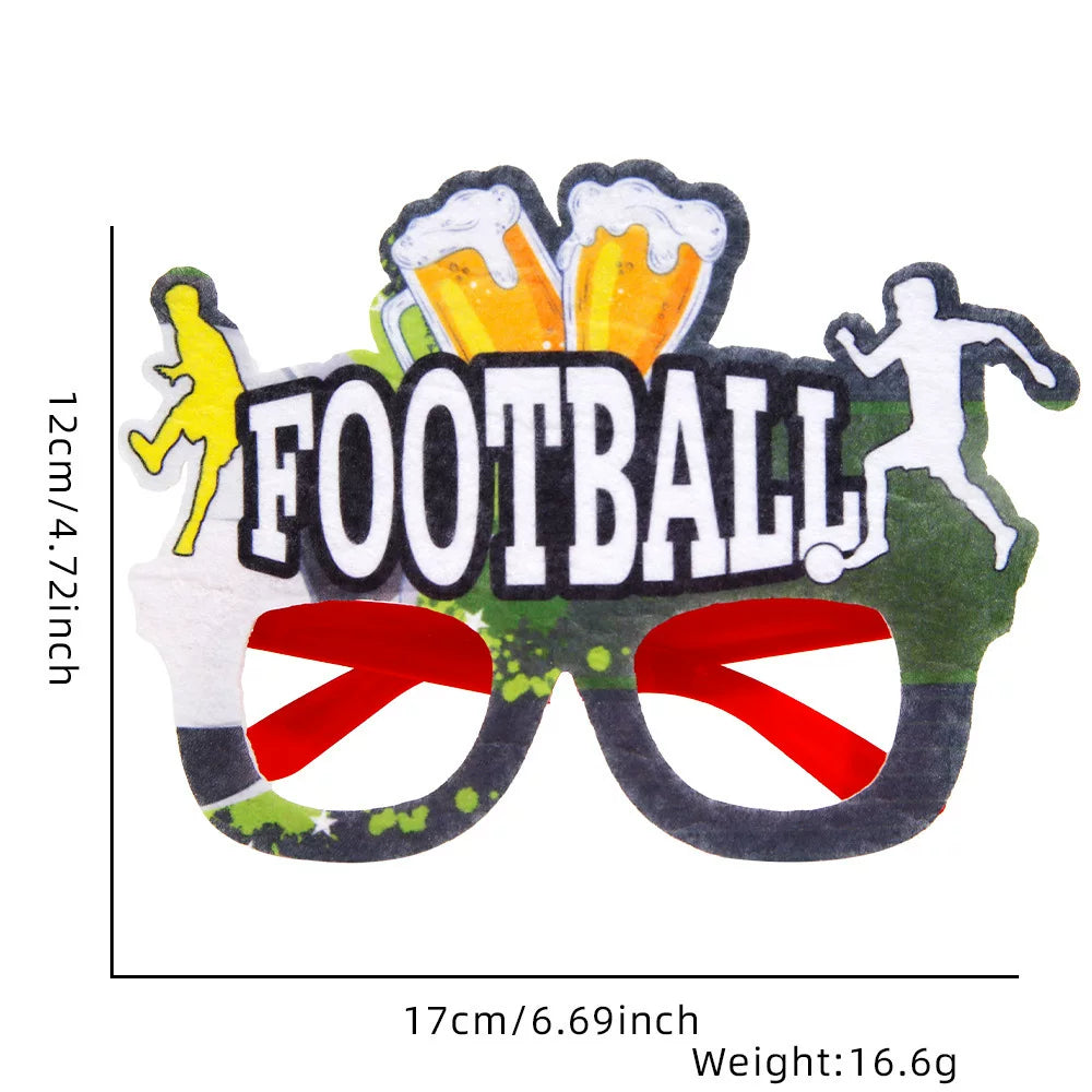 Football fan glasses outfit