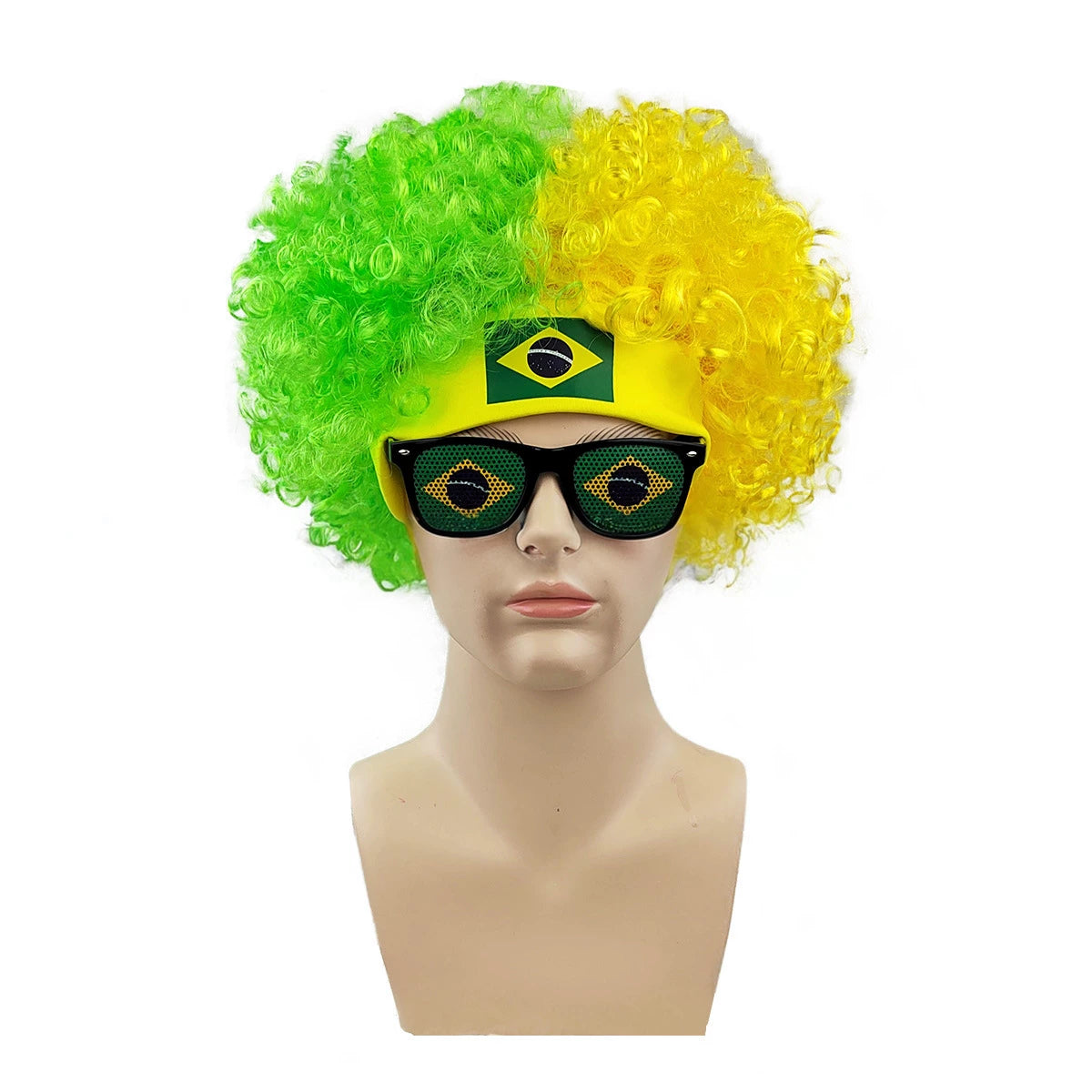 World Cup Fan Wig – Funny Soccer Supporter Costume for Match Day