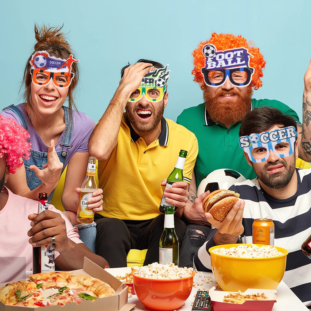 Football fan glasses outfit