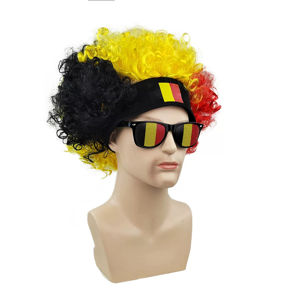 World Cup Fan Wig – Funny Soccer Supporter Costume for Match Day