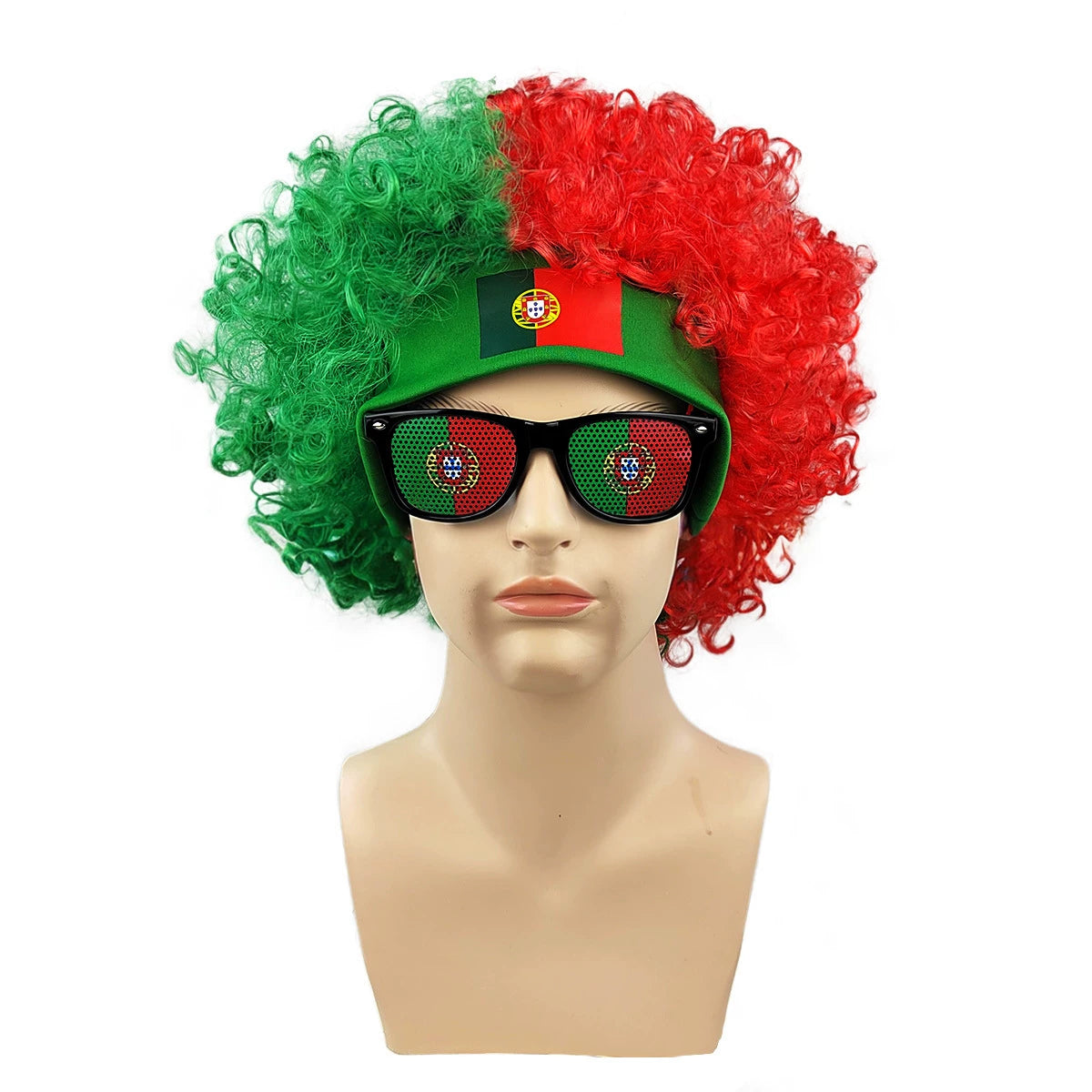 World Cup Fan Wig – Funny Soccer Supporter Costume for Match Day