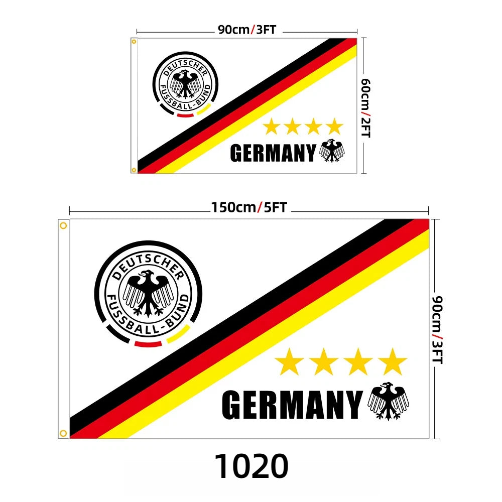 Soccer Fan cheering flags