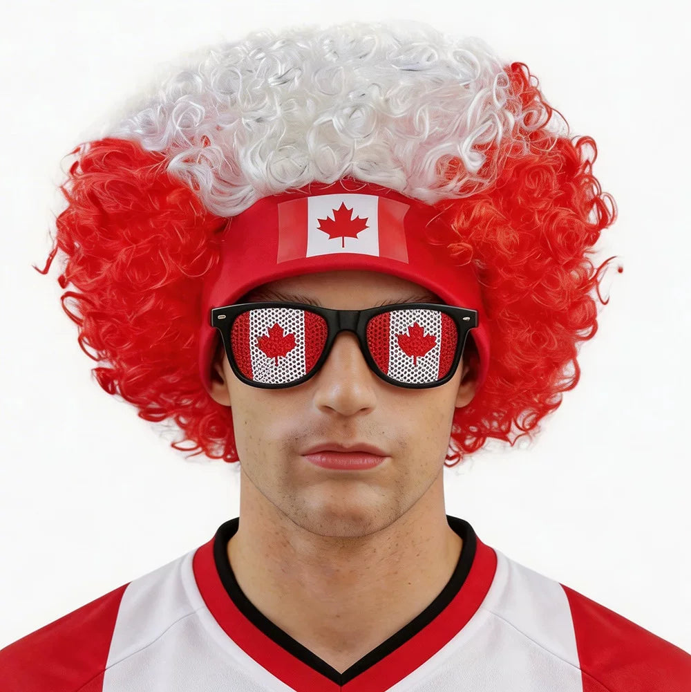 World Cup Fan Wig – Funny Soccer Supporter Costume for Match Day