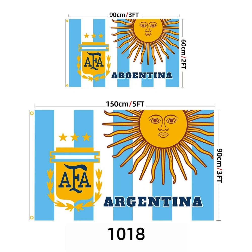 Soccer Fan cheering flags