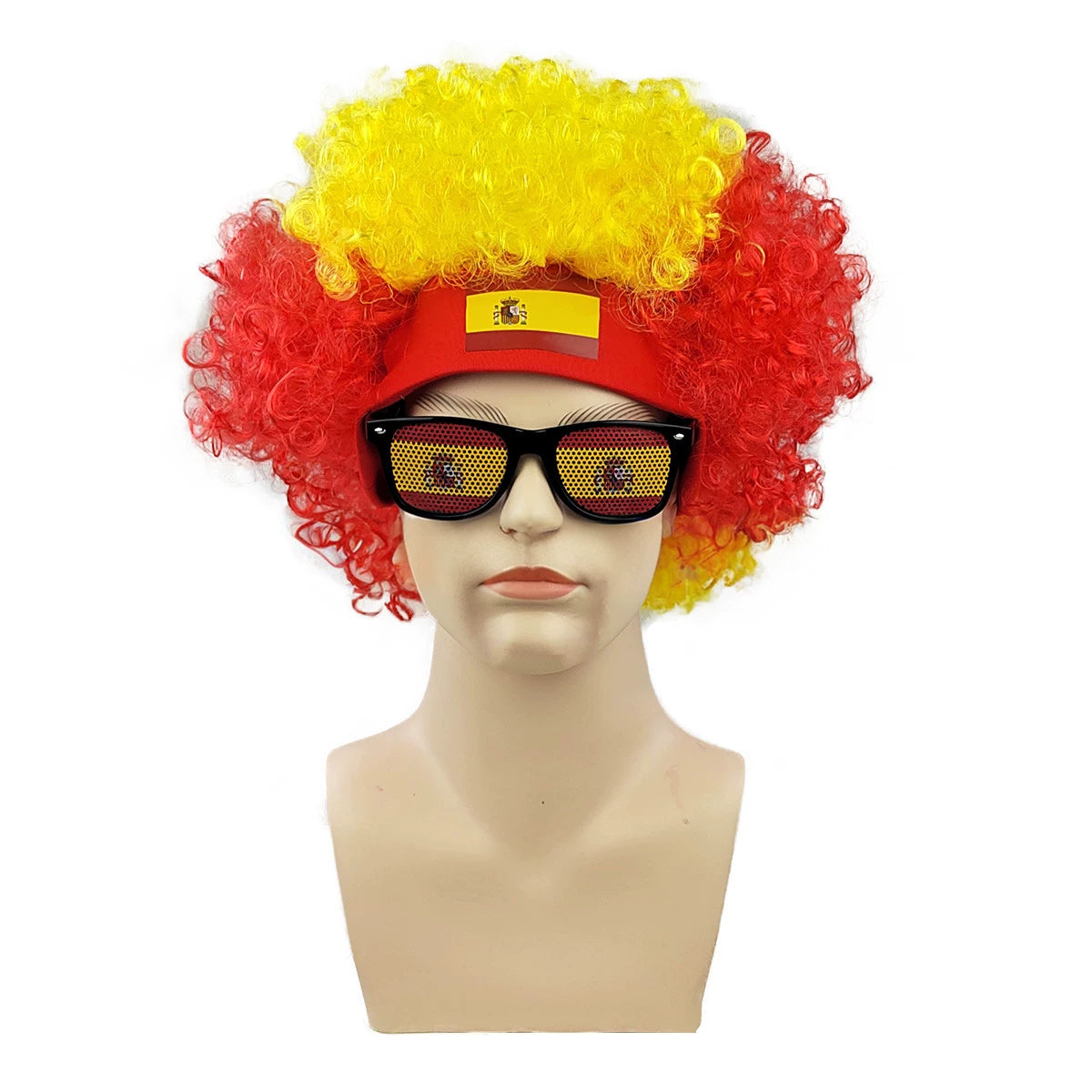 World Cup Fan Wig – Funny Soccer Supporter Costume for Match Day