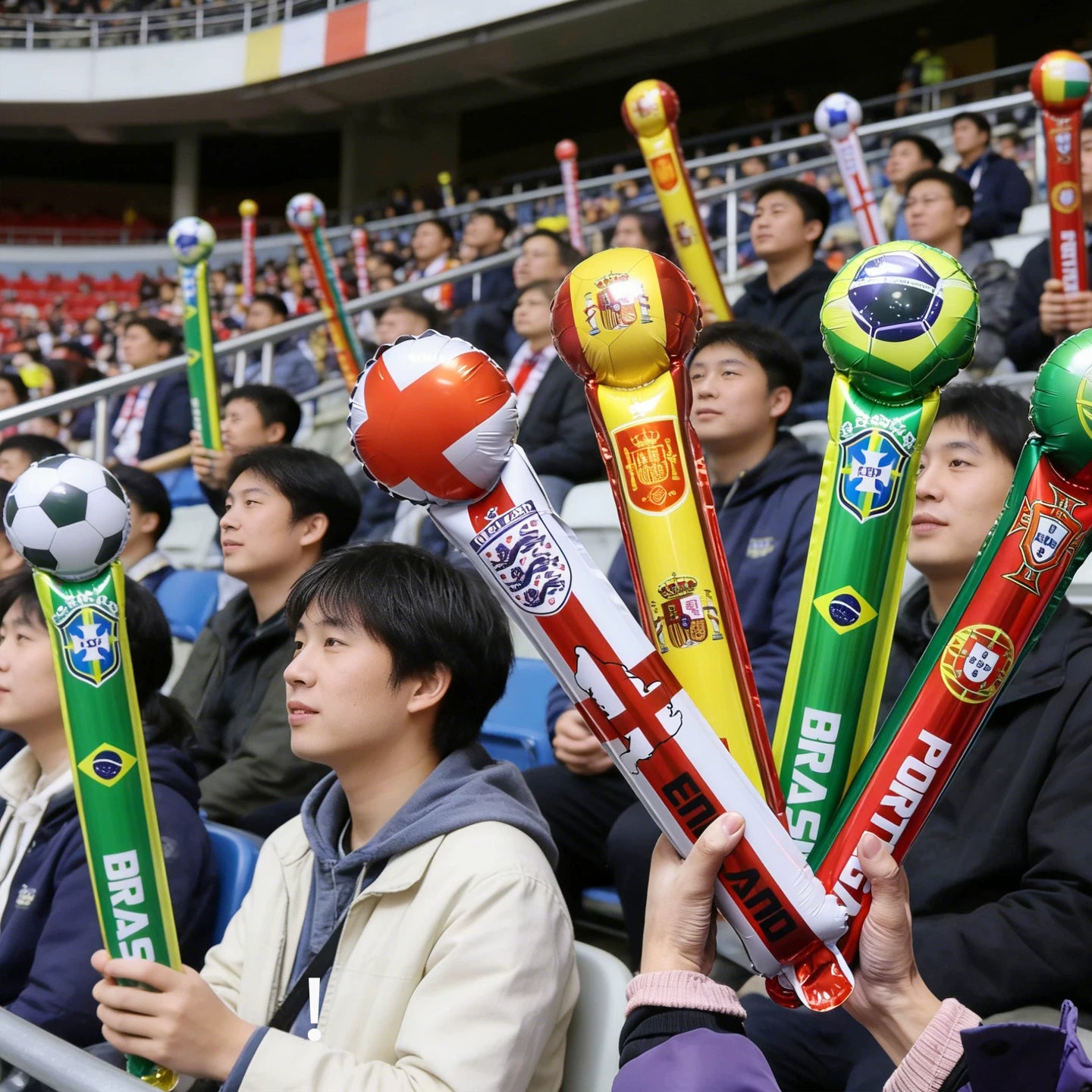 Handheld aluminum foil balloon stick