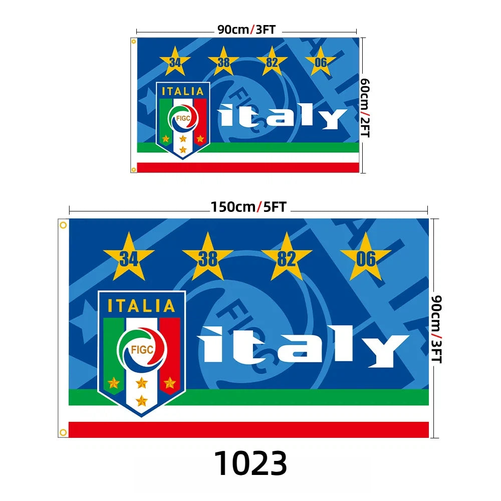 Soccer Fan cheering flags
