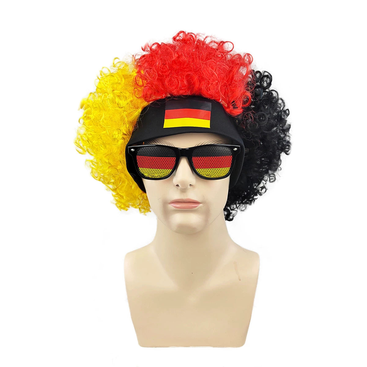 World Cup Fan Wig – Funny Soccer Supporter Costume for Match Day