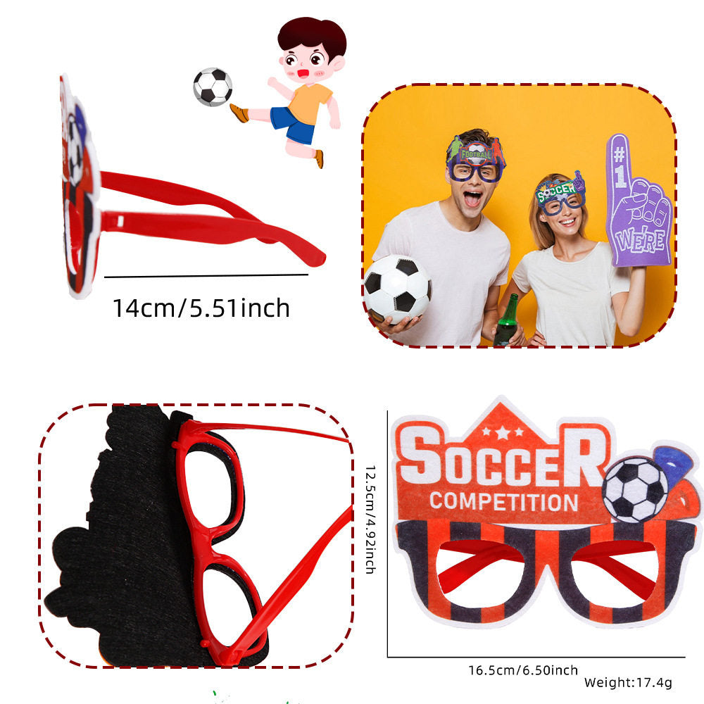 Football fan glasses outfit