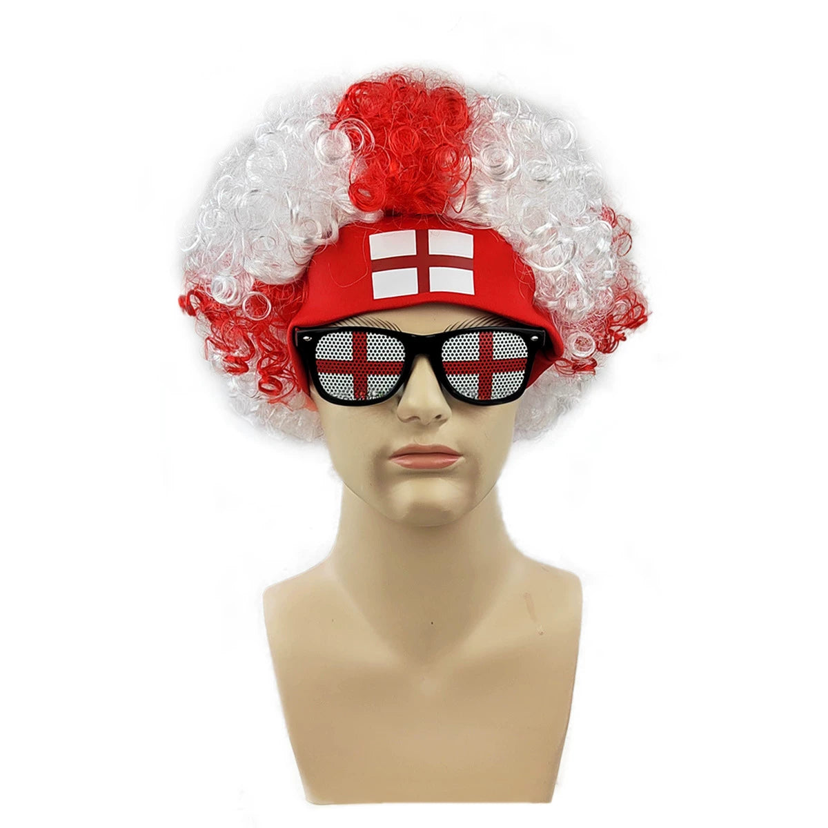 World Cup Fan Wig – Funny Soccer Supporter Costume for Match Day