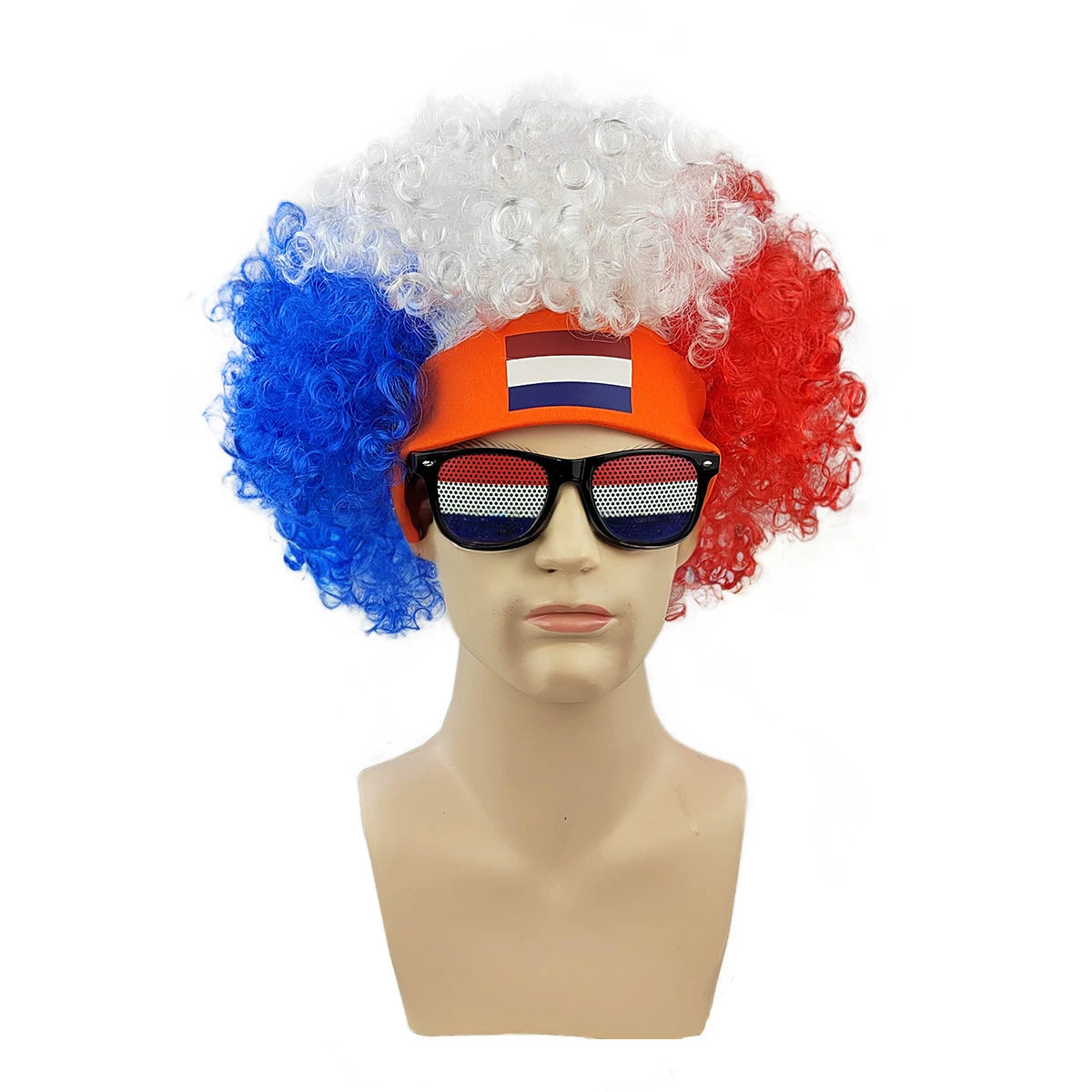 World Cup Fan Wig – Funny Soccer Supporter Costume for Match Day