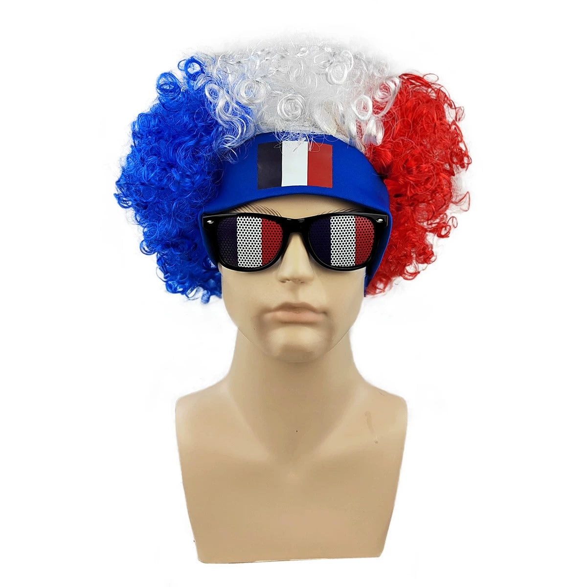 World Cup Fan Wig – Funny Soccer Supporter Costume for Match Day